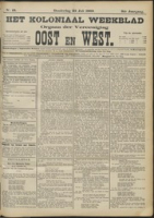 Het Koloniaal Weekblad (23 juli 1903) : Orgaan der Vereeniging Oost en West, Vereeniging Oost en West