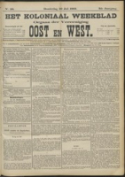 Het Koloniaal Weekblad (30 juli 1903) : Orgaan der Vereeniging Oost en West, Vereeniging Oost en West