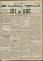 Het Koloniaal Weekblad (6 augustus 1903) : Orgaan der Vereeniging Oost en West, Vereeniging Oost en West