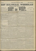 Het Koloniaal Weekblad (3 september 1903) : Orgaan der Vereeniging Oost en West, Vereeniging Oost en West