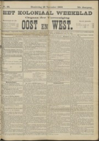 Het Koloniaal Weekblad (19 november 1903) : Orgaan der Vereeniging Oost en West, Vereeniging Oost en West