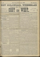Het Koloniaal Weekblad (17 december 1903) : Orgaan der Vereeniging Oost en West, Vereeniging Oost en West