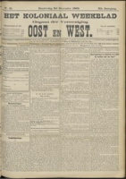 Het Koloniaal Weekblad (24 december 1903) : Orgaan der Vereeniging Oost en West, Vereeniging Oost en West