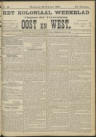 Het Koloniaal Weekblad (25 februari 1904) : Orgaan der Vereeniging Oost en West