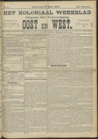 Het Koloniaal Weekblad (17 maart 1904) : Orgaan der Vereeniging Oost en West
