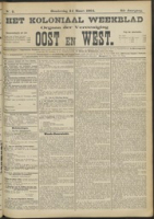 Het Koloniaal Weekblad (24 maart 1904) : Orgaan der Vereeniging Oost en West