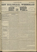 Het Koloniaal Weekblad (12 mei 1904) : Orgaan der Vereeniging Oost en West