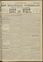 Het Koloniaal Weekblad (9 juni 1904) : Orgaan der Vereeniging Oost en West