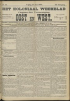 Het Koloniaal Weekblad (16 juni 1904) : Orgaan der Vereeniging Oost en West