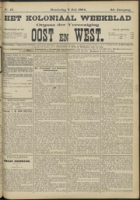 Het Koloniaal Weekblad (7 juli 1904) : Orgaan der Vereeniging Oost en West