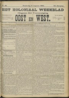 Het Koloniaal Weekblad (11 augustus 1904) : Orgaan der Vereeniging Oost en West