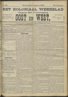 Het Koloniaal Weekblad (25 augustus 1904) : Orgaan der Vereeniging Oost en West