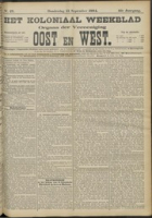 Het Koloniaal Weekblad (15 september 1904) : Orgaan der Vereeniging Oost en West