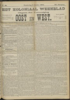 Het Koloniaal Weekblad (6 october 1904) : Orgaan der Vereeniging Oost en West