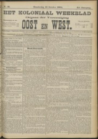 Het Koloniaal Weekblad (13 october 1904) : Orgaan der Vereeniging Oost en West