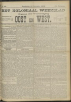 Het Koloniaal Weekblad (24 november 1904) : Orgaan der Vereeniging Oost en West