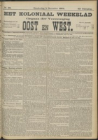 Het Koloniaal Weekblad (8 december 1904) : Orgaan der Vereeniging Oost en West