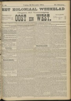 Het Koloniaal Weekblad (30 december 1904) : Orgaan der Vereeniging Oost en West