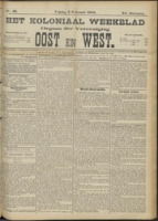 Het Koloniaal Weekblad (3 februari 1905) : Orgaan der Vereeniging Oost en West, Vereeniging Oost en West