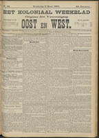 Het Koloniaal Weekblad (9 maart 1905) : Orgaan der Vereeniging Oost en West, Vereeniging Oost en West