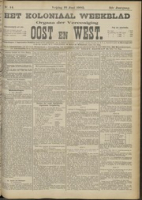 Het Koloniaal Weekblad (16 juni 1905) : Orgaan der Vereeniging Oost en West, Vereeniging Oost en West