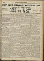 Het Koloniaal Weekblad (27 juli 1905) : Orgaan der Vereeniging Oost en West, Vereeniging Oost en West