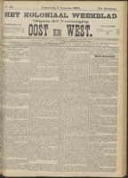 Het Koloniaal Weekblad (3 augustus 1905) : Orgaan der Vereeniging Oost en West, Vereeniging Oost en West