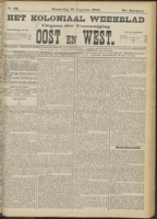 Het Koloniaal Weekblad (10 augustus 1905) : Orgaan der Vereeniging Oost en West, Vereeniging Oost en West