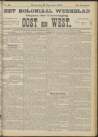 Het Koloniaal Weekblad (21 september 1905) : Orgaan der Vereeniging Oost en West, Vereeniging Oost en West