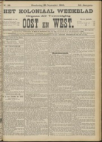 Het Koloniaal Weekblad (28 september 1905) : Orgaan der Vereeniging Oost en West, Vereeniging Oost en West