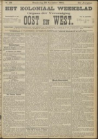 Het Koloniaal Weekblad (23 november 1905) : Orgaan der Vereeniging Oost en West, Vereeniging Oost en West
