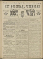 Het Koloniaal Weekblad (29 maart 1906) : Orgaan der Vereeniging Oost en West