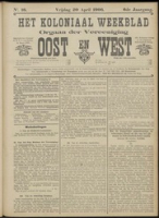 Het Koloniaal Weekblad (20 april 1906) : Orgaan der Vereeniging Oost en West