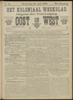 Het Koloniaal Weekblad (26 april 1906) : Orgaan der Vereeniging Oost en West