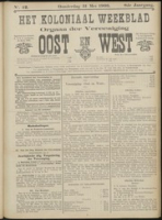 Het Koloniaal Weekblad (31 mei 1906) : Orgaan der Vereeniging Oost en West