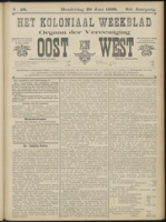 Het Koloniaal Weekblad (28 juni 1906) : Orgaan der Vereeniging Oost en West