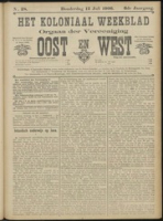 Het Koloniaal Weekblad (12 juli 1906) : Orgaan der Vereeniging Oost en West