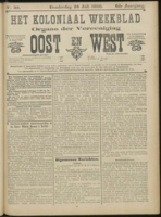 Het Koloniaal Weekblad (26 juli 1906) : Orgaan der Vereeniging Oost en West