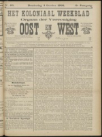 Het Koloniaal Weekblad (4 october 1906) : Orgaan der Vereeniging Oost en West