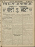 Het Koloniaal Weekblad (18 october 1906) : Orgaan der Vereeniging Oost en West