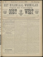 Het Koloniaal Weekblad (8 november 1906) : Orgaan der Vereeniging Oost en West