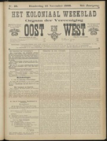 Het Koloniaal Weekblad (15 november 1906) : Orgaan der Vereeniging Oost en West