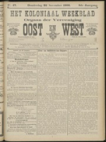 Het Koloniaal Weekblad (22 november 1906) : Orgaan der Vereeniging Oost en West