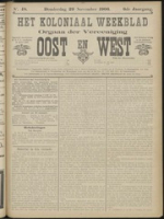 Het Koloniaal Weekblad (29 november 1906) : Orgaan der Vereeniging Oost en West