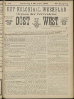 Het Koloniaal Weekblad (6 december 1906) : Orgaan der Vereeniging Oost en West