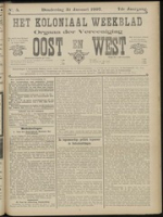 Het Koloniaal Weekblad (31 januari 1907) : Orgaan der Vereeniging Oost en West