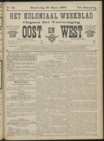 Het Koloniaal Weekblad (21 maart 1907) : Orgaan der Vereeniging Oost en West