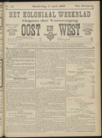 Het Koloniaal Weekblad (4 april 1907) : Orgaan der Vereeniging Oost en West