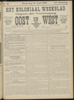 Het Koloniaal Weekblad (18 april 1907) : Orgaan der Vereeniging Oost en West