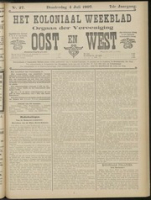 Het Koloniaal Weekblad (4 juli 1907) : Orgaan der Vereeniging Oost en West